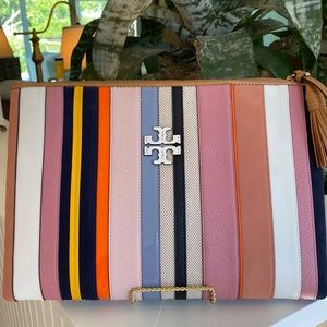 Tory Burch Web Pouch-Cardamon